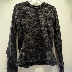 Lulu lemon black camo ready to rulu sweater